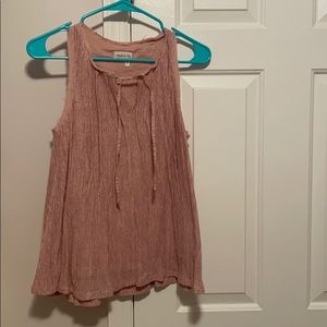 Meadow rue Anthropologie pink tank top